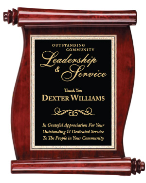 Scroll Plaque